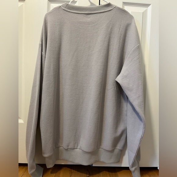 Comfrt SET ⭐️ Waffle Lounge Long Sleeve Crew AND Wide Leg Pants Sz M Like New! - Picture 7 of 13